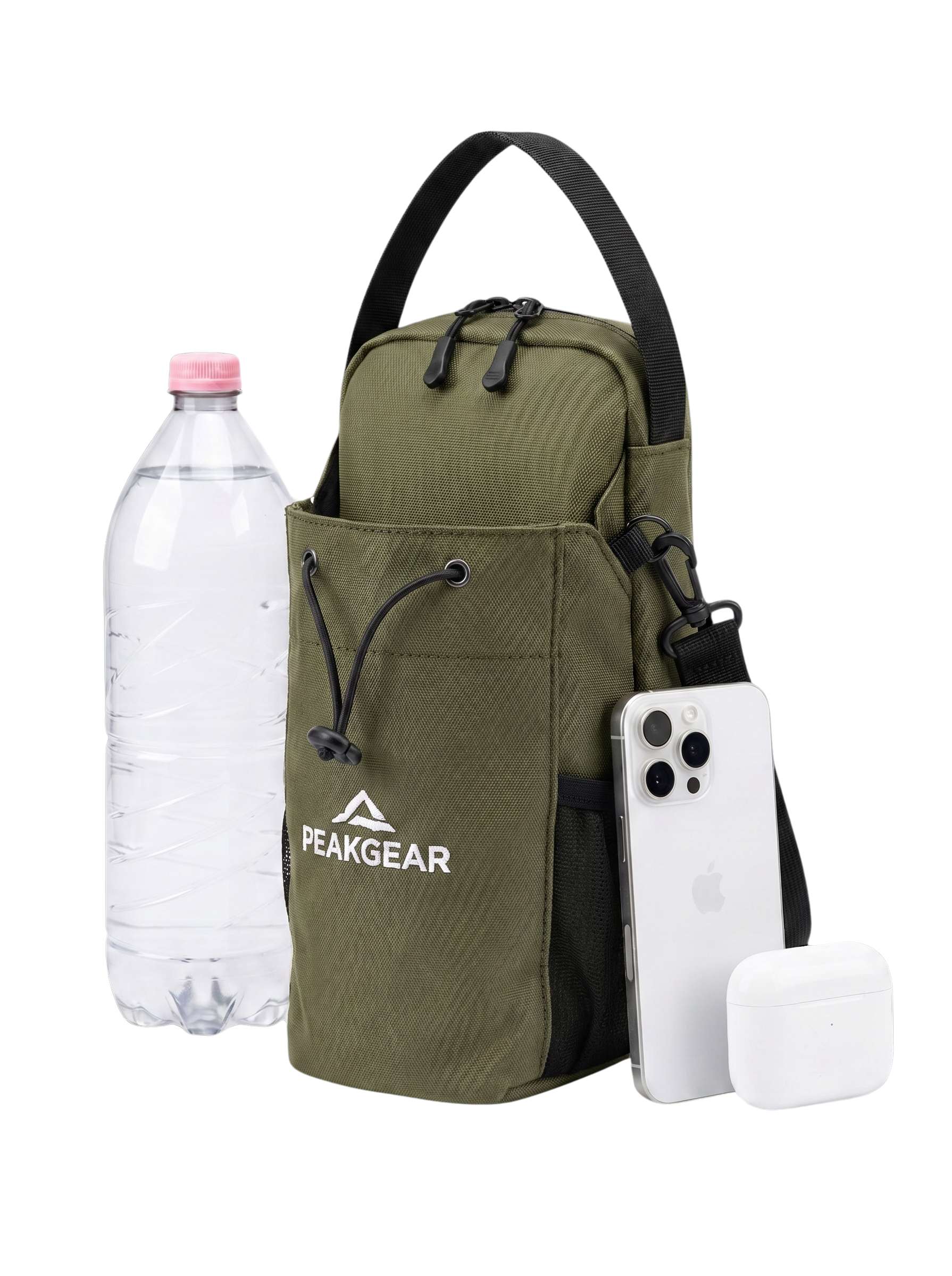 Zöld PEAKGEAR edzőtáska mágneses rögzítéssel